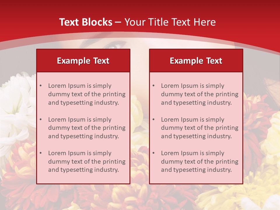 Teenage Hair Person PowerPoint Template