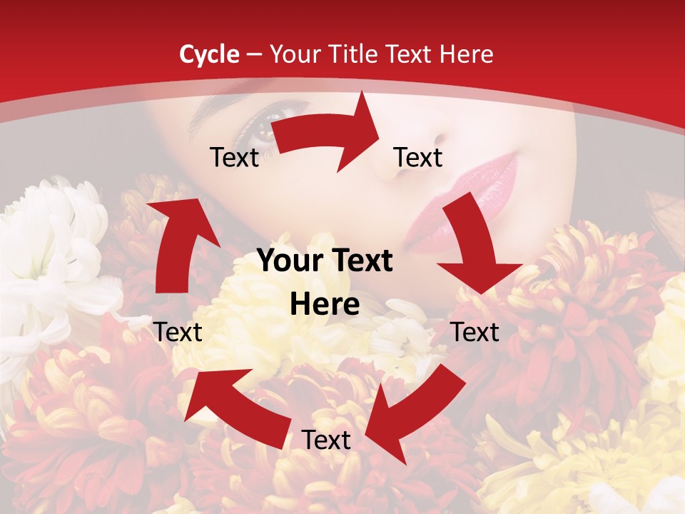 Teenage Hair Person PowerPoint Template