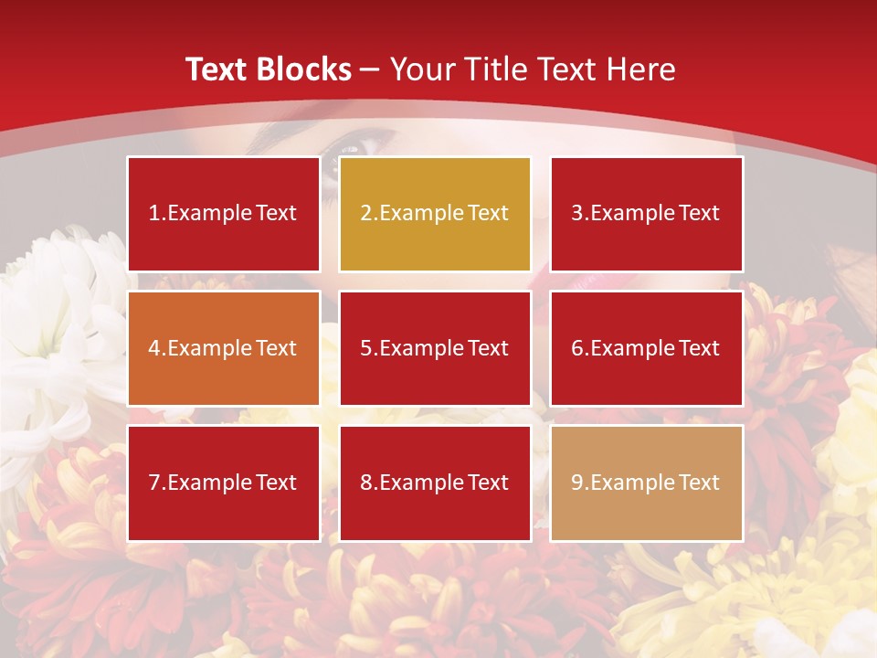 Teenage Hair Person PowerPoint Template