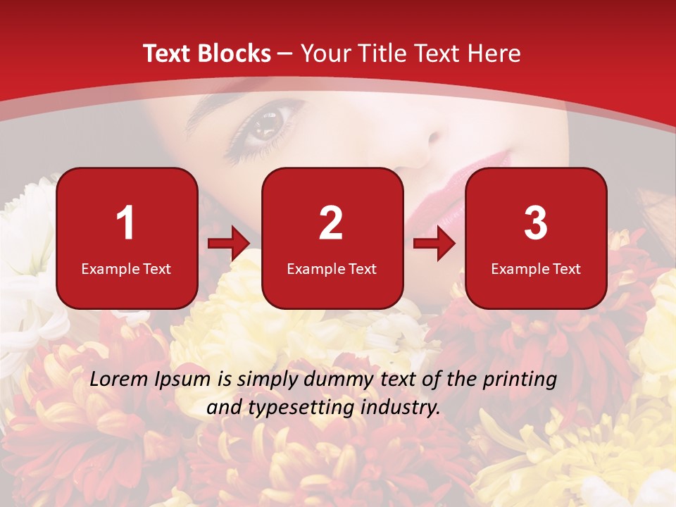 Teenage Hair Person PowerPoint Template