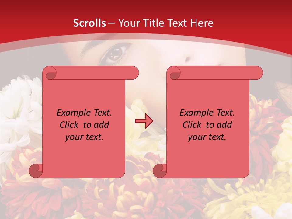 Teenage Hair Person PowerPoint Template