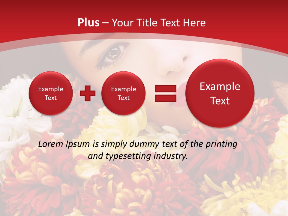 Teenage Hair Person PowerPoint Template