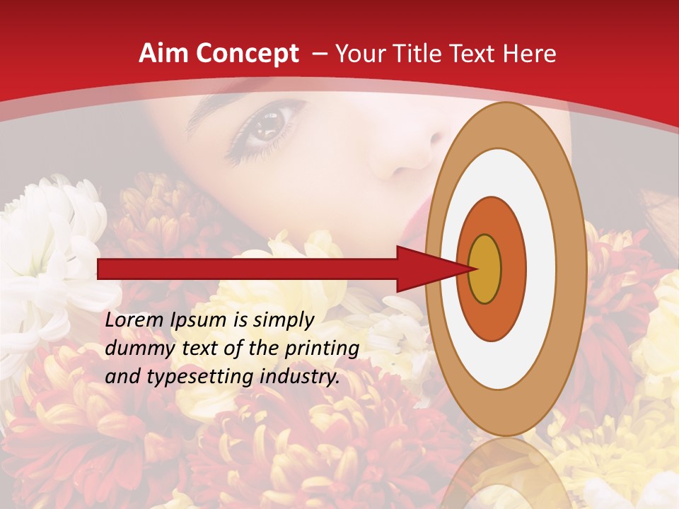 Teenage Hair Person PowerPoint Template