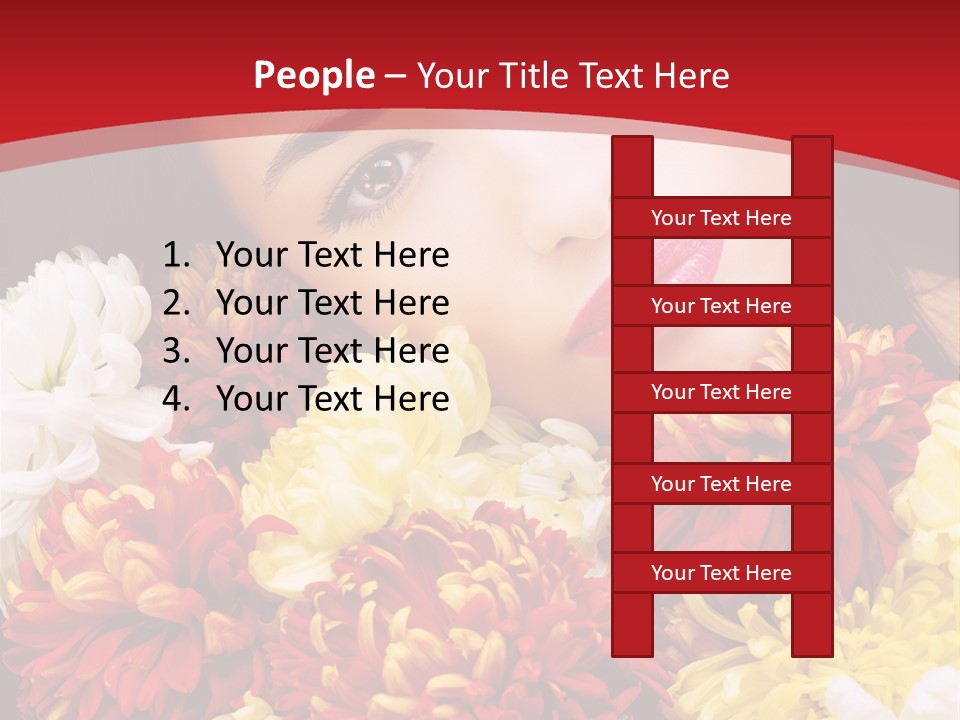 Teenage Hair Person PowerPoint Template