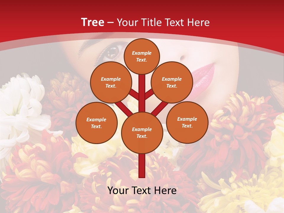 Teenage Hair Person PowerPoint Template