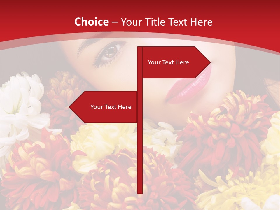 Teenage Hair Person PowerPoint Template