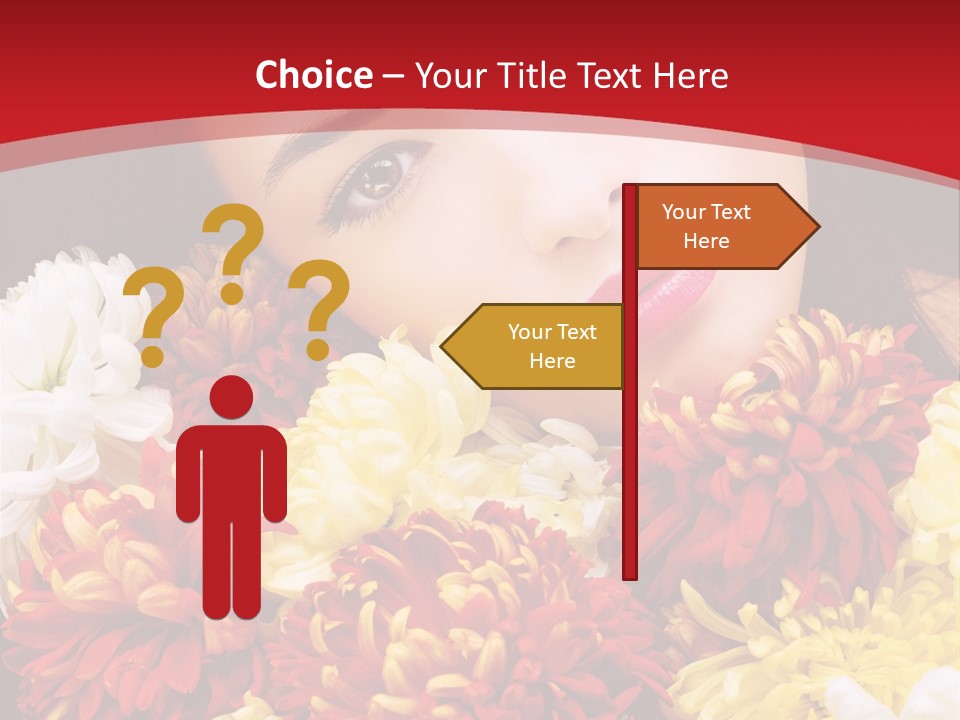 Teenage Hair Person PowerPoint Template