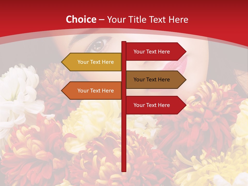 Teenage Hair Person PowerPoint Template