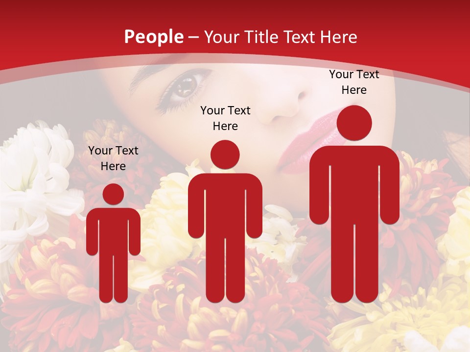 Teenage Hair Person PowerPoint Template