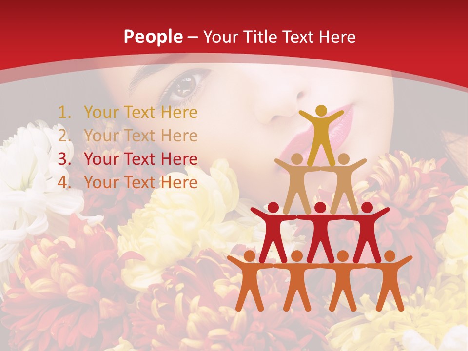 Teenage Hair Person PowerPoint Template