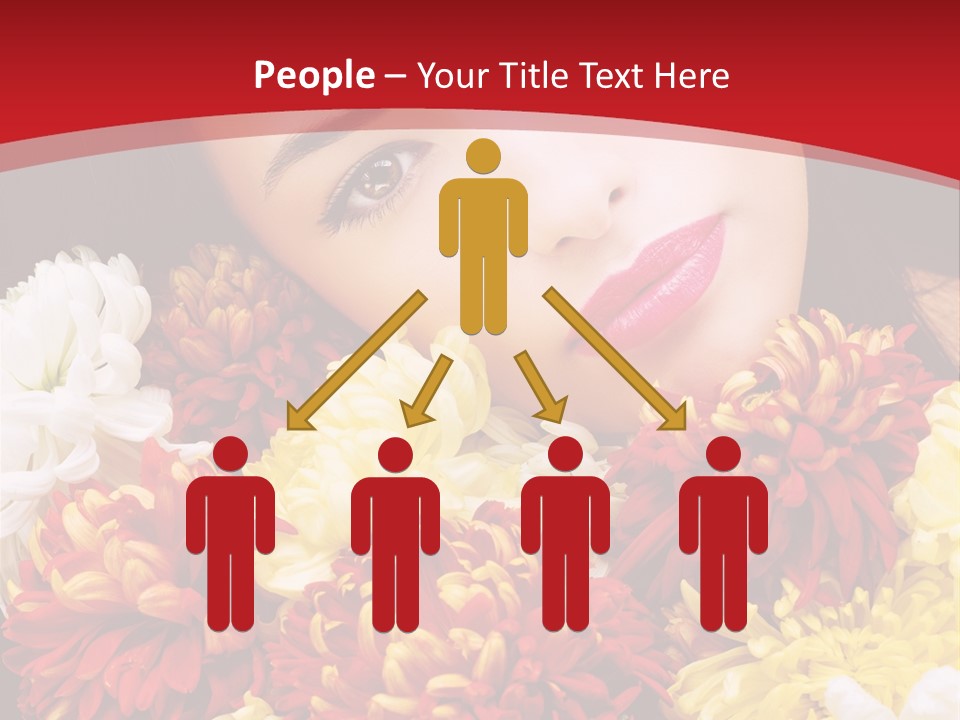 Teenage Hair Person PowerPoint Template