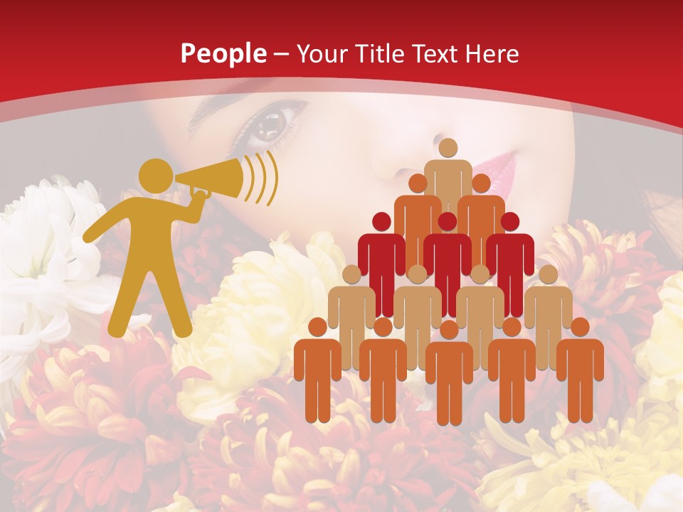 Teenage Hair Person PowerPoint Template