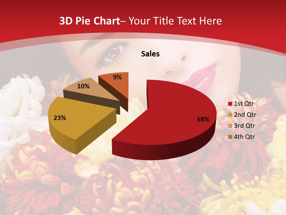 Teenage Hair Person PowerPoint Template