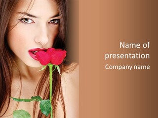 Young  Rose PowerPoint Template