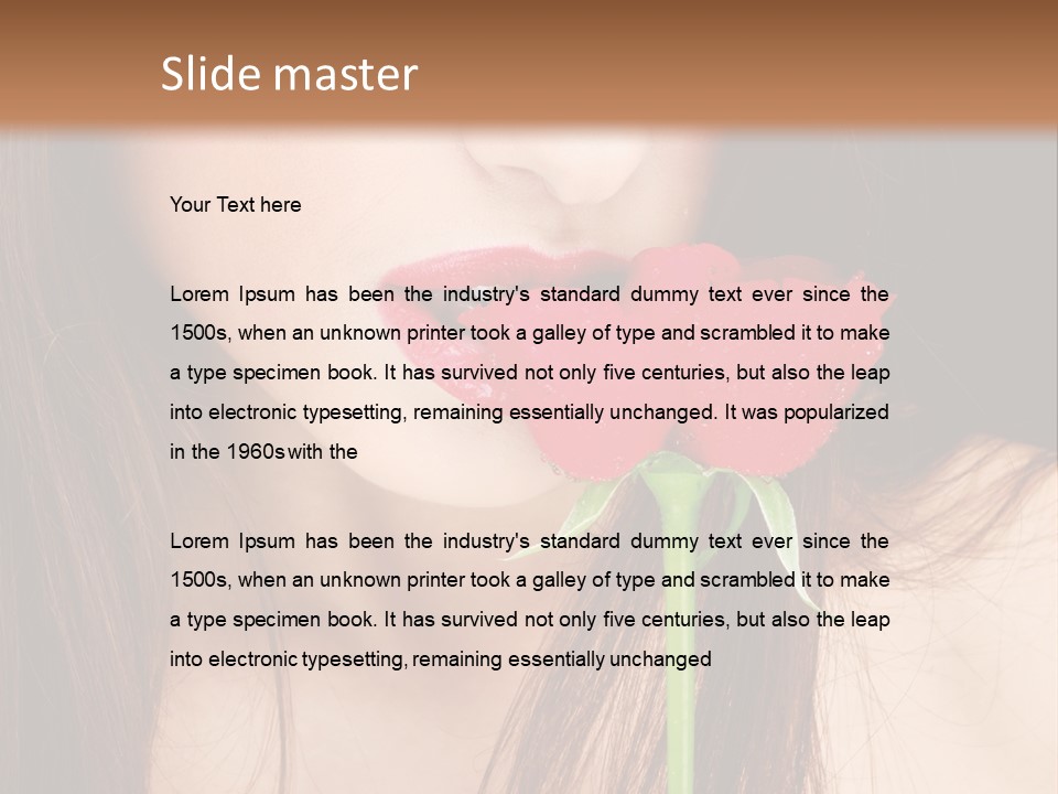 Young  Rose PowerPoint Template