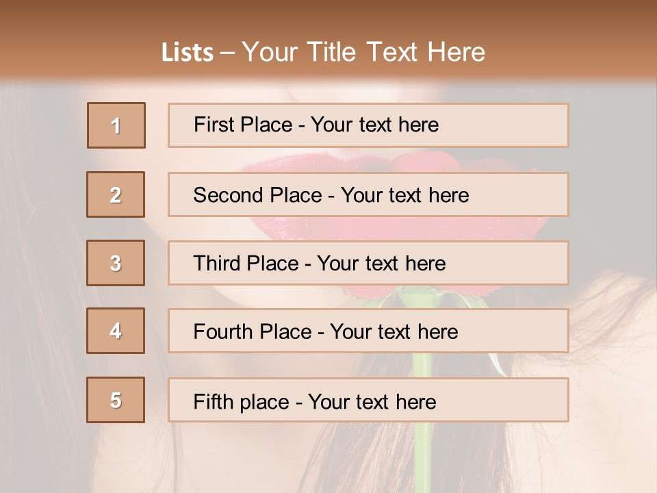 Young  Rose PowerPoint Template