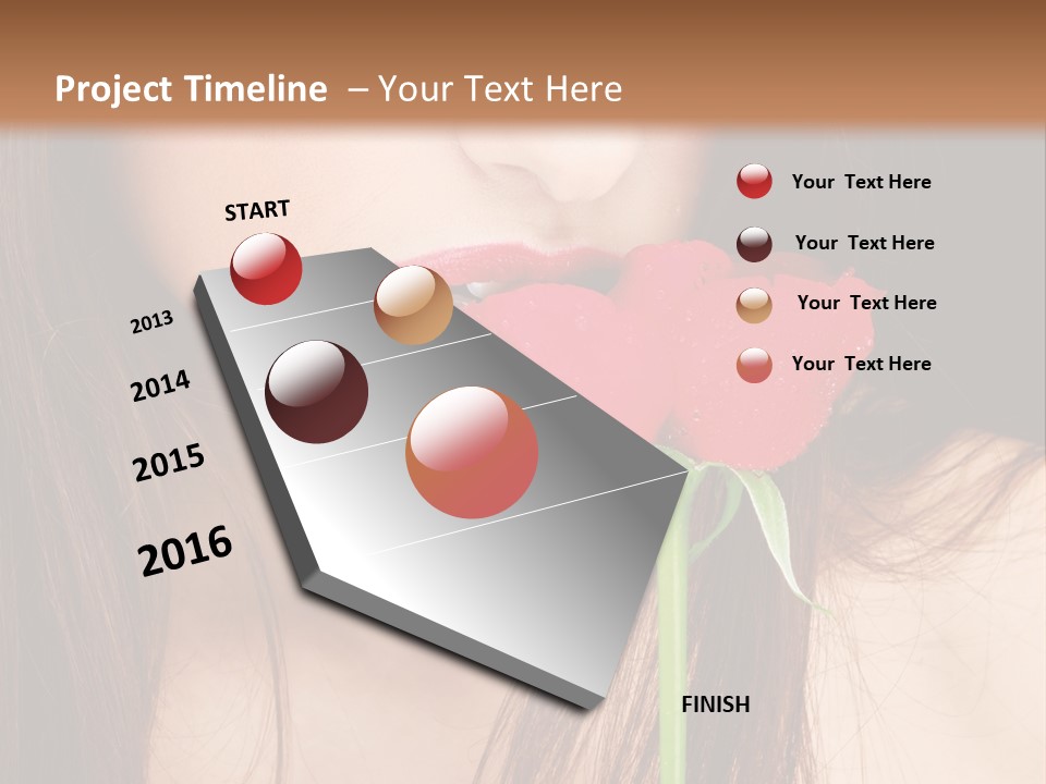 Young  Rose PowerPoint Template