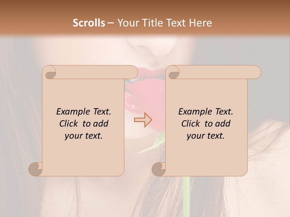 Young  Rose PowerPoint Template