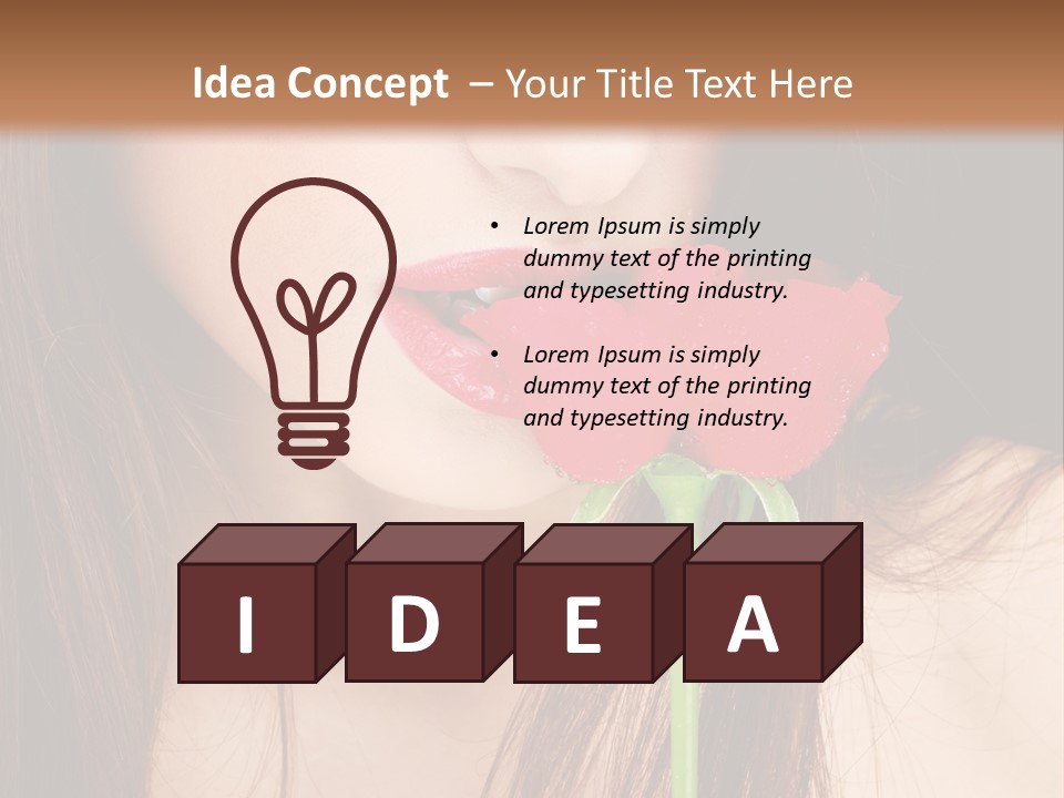 Young  Rose PowerPoint Template