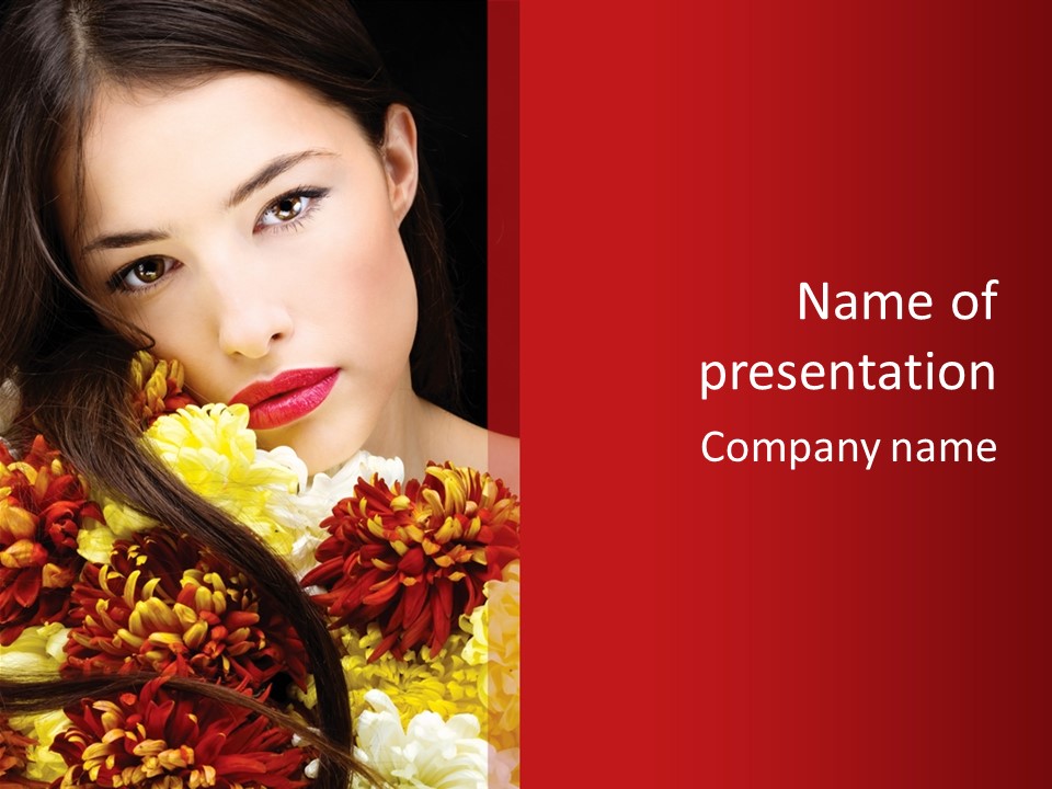 Beautiful Shiny Cosmetics PowerPoint Template