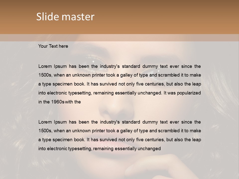 Adult Sensuality Elegance PowerPoint Template