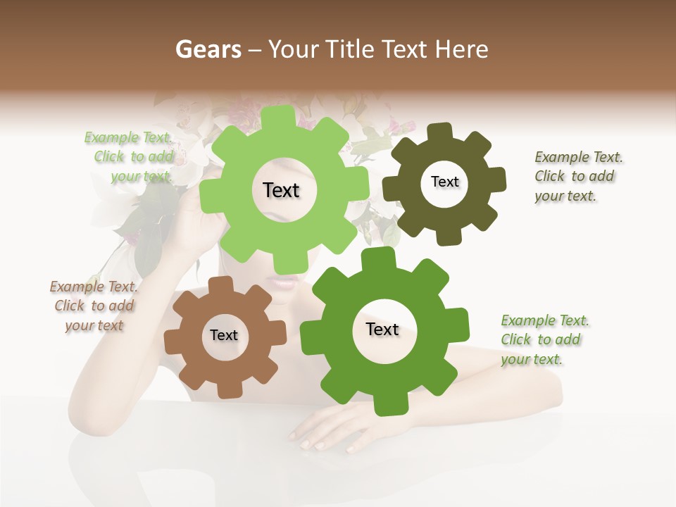 Beautiful Female Makeup PowerPoint Template