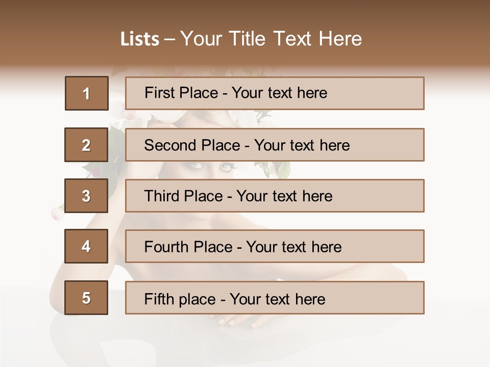 Beautiful Female Makeup PowerPoint Template