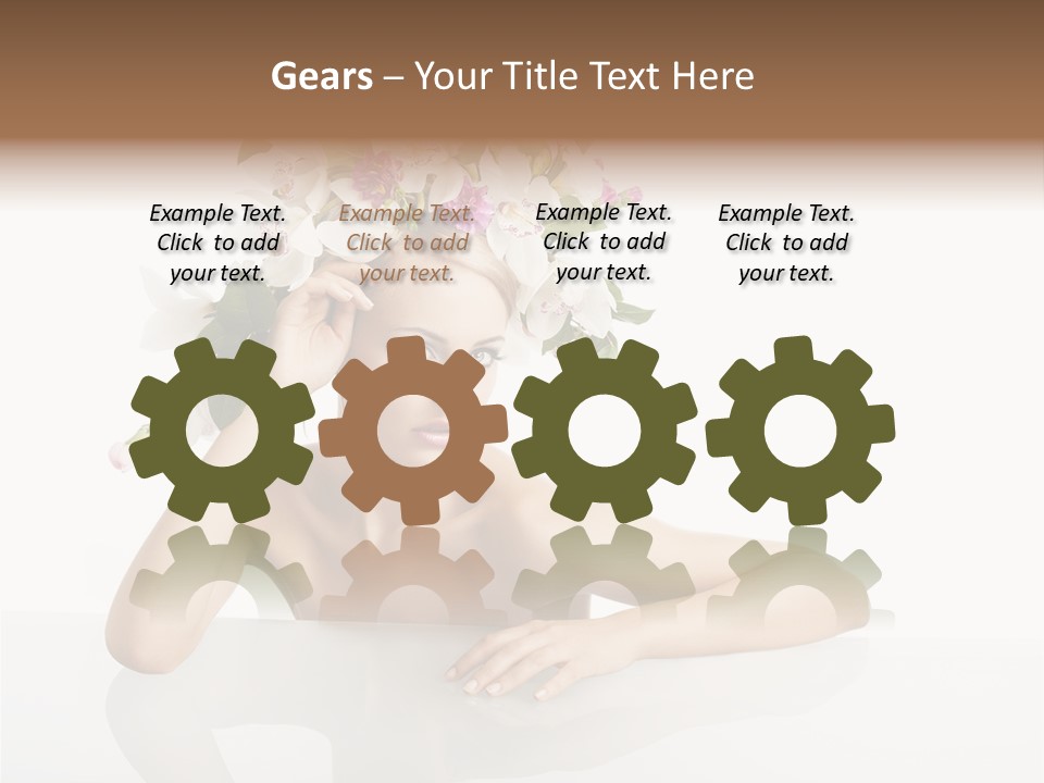 Beautiful Female Makeup PowerPoint Template