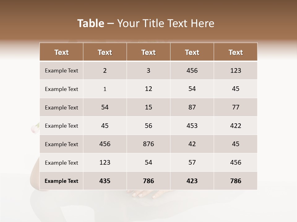 Beautiful Female Makeup PowerPoint Template