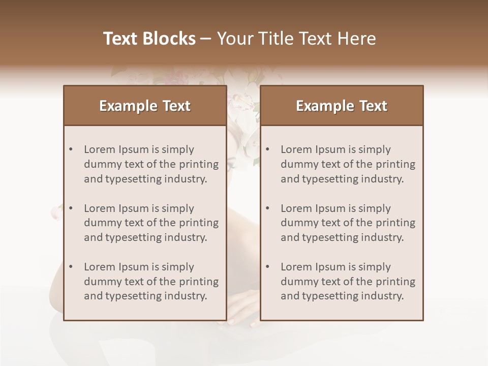 Beautiful Female Makeup PowerPoint Template