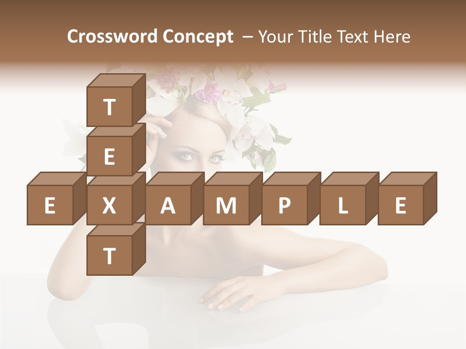 Beautiful Female Makeup PowerPoint Template