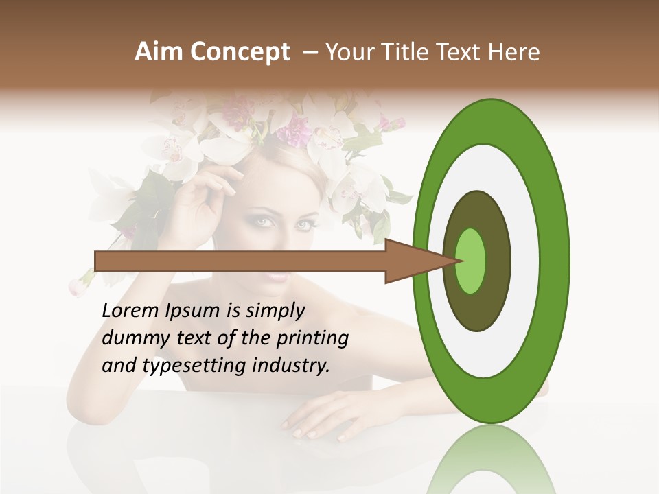 Beautiful Female Makeup PowerPoint Template