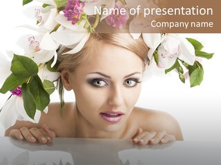 Makeup Cosmetics Woman PowerPoint Template