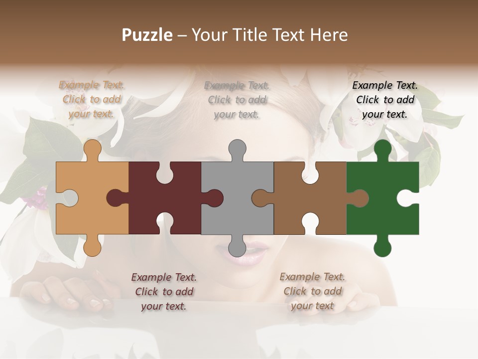 Makeup Cosmetics Woman PowerPoint Template