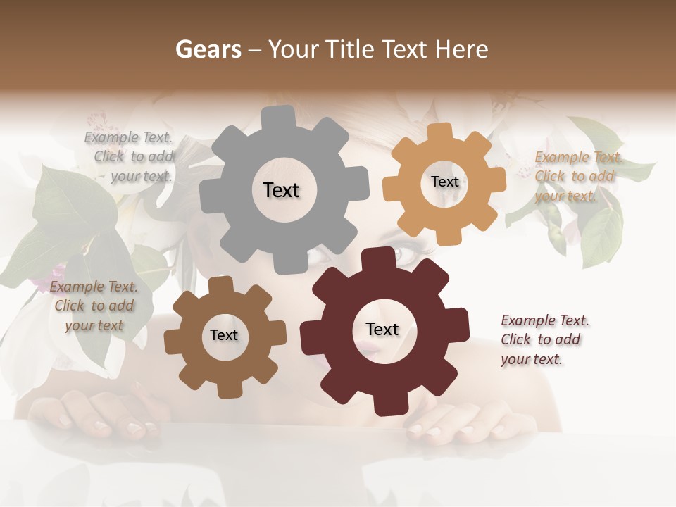 Makeup Cosmetics Woman PowerPoint Template