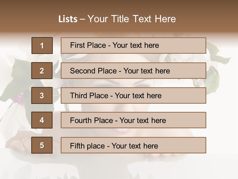 Makeup Cosmetics Woman PowerPoint Template