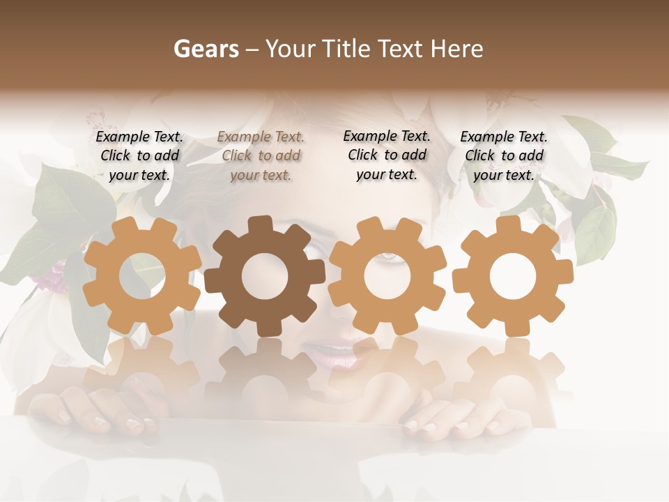 Makeup Cosmetics Woman PowerPoint Template