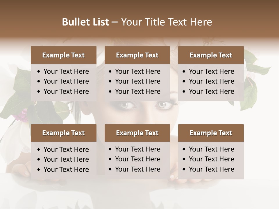 Makeup Cosmetics Woman PowerPoint Template