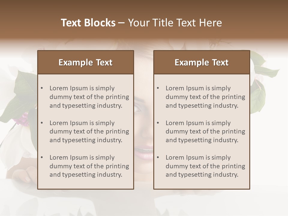 Makeup Cosmetics Woman PowerPoint Template