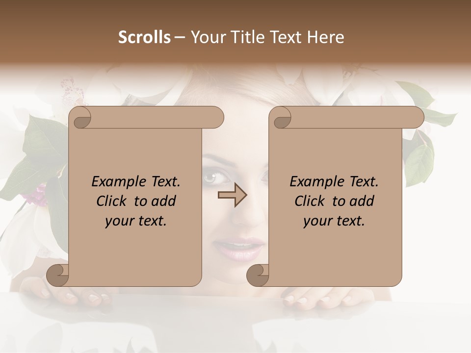 Makeup Cosmetics Woman PowerPoint Template