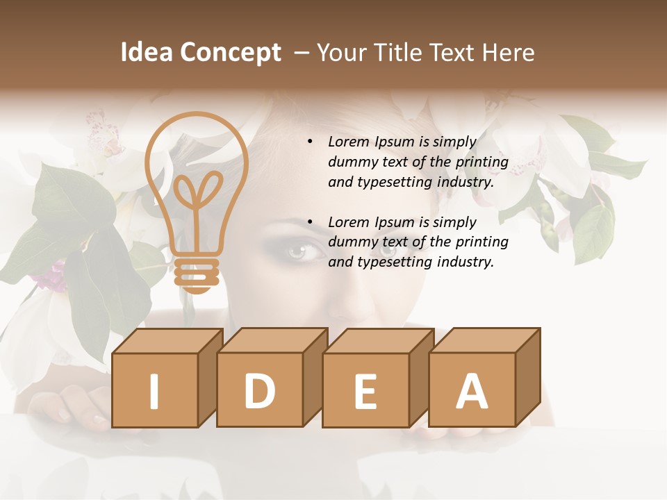 Makeup Cosmetics Woman PowerPoint Template