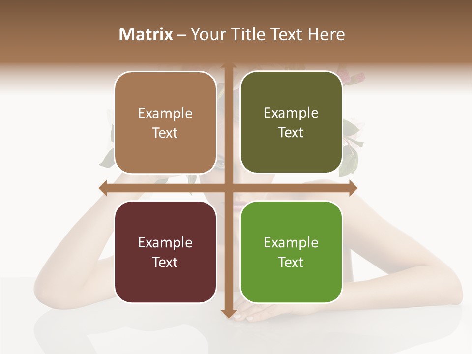 Green Attractive Face PowerPoint Template