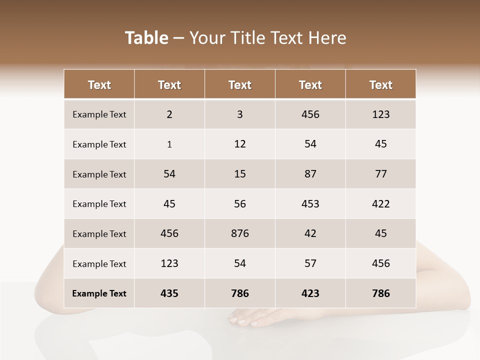 Green Attractive Face PowerPoint Template
