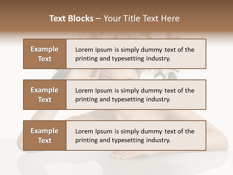 Green Attractive Face PowerPoint Template