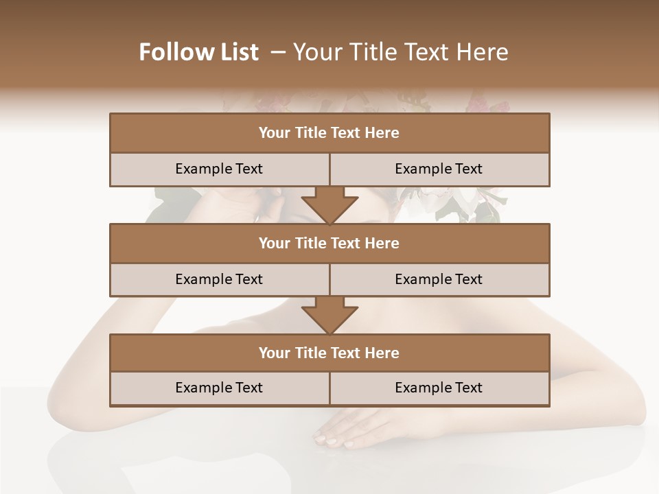 Green Attractive Face PowerPoint Template