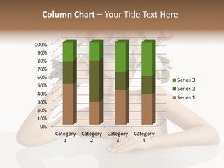 Green Attractive Face PowerPoint Template