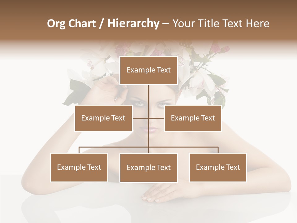 Green Attractive Face PowerPoint Template