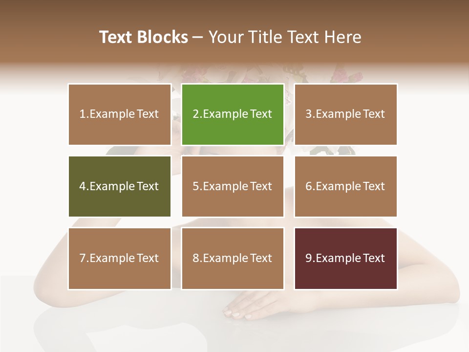 Green Attractive Face PowerPoint Template