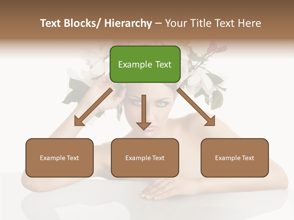 Green Attractive Face PowerPoint Template