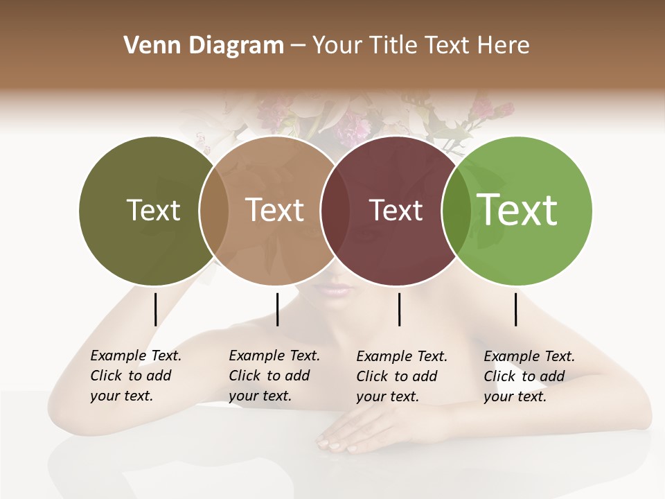 Green Attractive Face PowerPoint Template